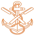 Ícone de navalhas com âncora